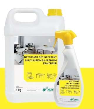 Nettoyant et désinfectant Multi-surfaces Premium